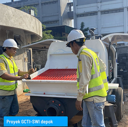 Pompa Beton Trailer Diesel 40 m³/jam untuk Proyek Pondasi & Perumahan di Indonesia