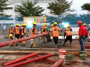 Pompa Beton Trailer Diesel 40 m³/jam untuk Proyek Pondasi & Perumahan di Indonesia