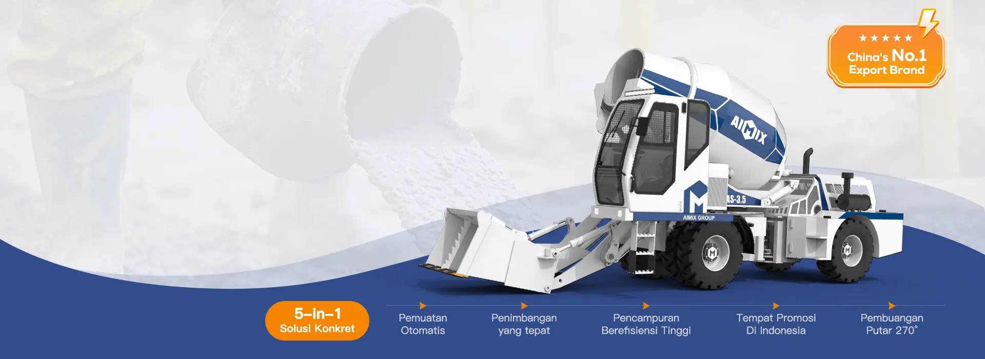 Mixer Beton Self-loading