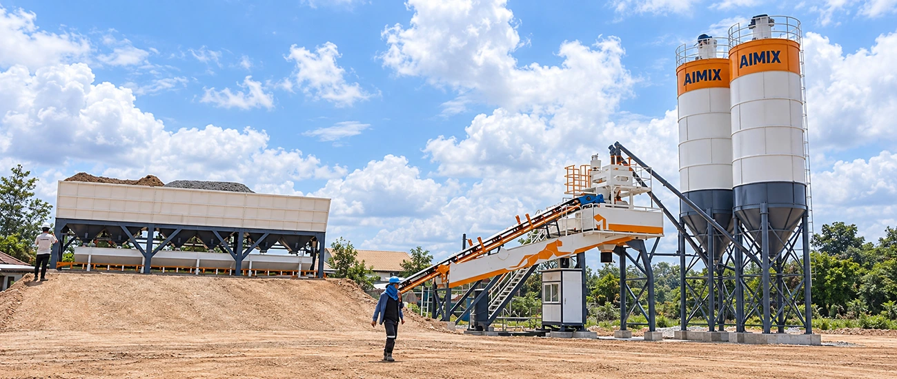 Proyek Instalasi AJQ70 Batching Plant di Indonesia